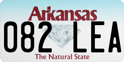 AR license plate 082LEA