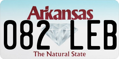 AR license plate 082LEB