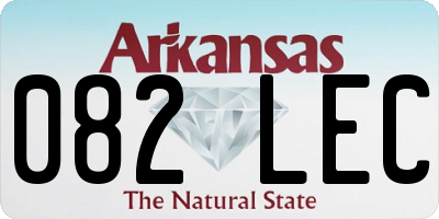 AR license plate 082LEC
