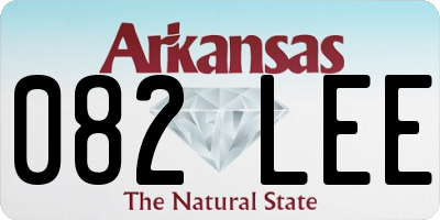 AR license plate 082LEE