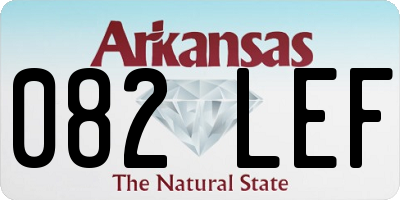 AR license plate 082LEF