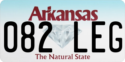 AR license plate 082LEG