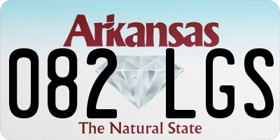 AR license plate 082LGS
