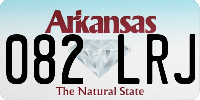 AR license plate 082LRJ