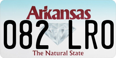 AR license plate 082LRO