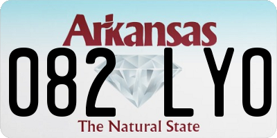 AR license plate 082LYO