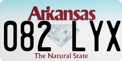 AR license plate 082LYX