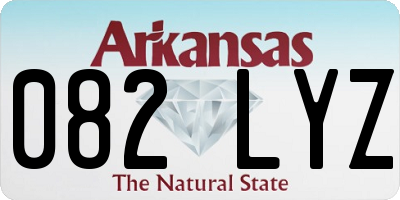AR license plate 082LYZ