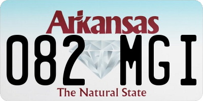 AR license plate 082MGI