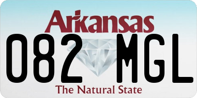 AR license plate 082MGL