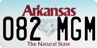 AR license plate 082MGM