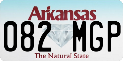 AR license plate 082MGP