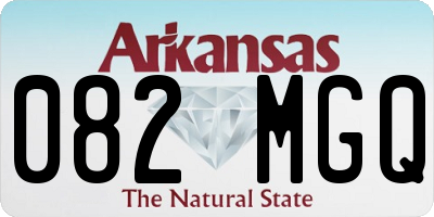 AR license plate 082MGQ