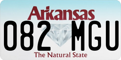 AR license plate 082MGU