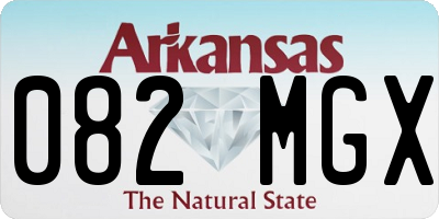 AR license plate 082MGX