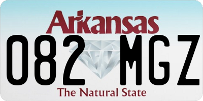AR license plate 082MGZ