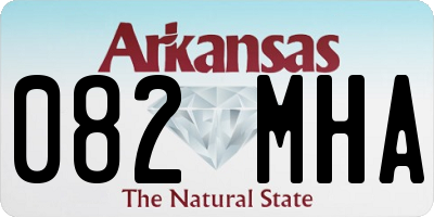 AR license plate 082MHA