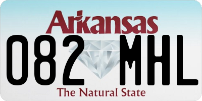 AR license plate 082MHL