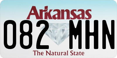 AR license plate 082MHN