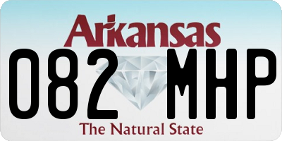 AR license plate 082MHP