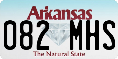 AR license plate 082MHS