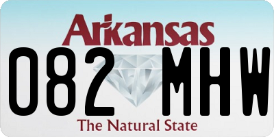 AR license plate 082MHW