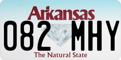 AR license plate 082MHY
