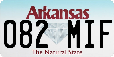 AR license plate 082MIF