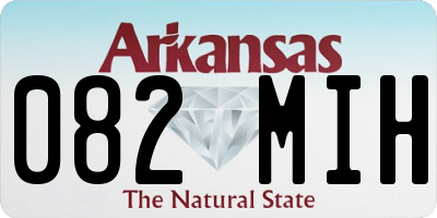 AR license plate 082MIH