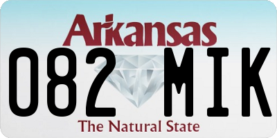 AR license plate 082MIK