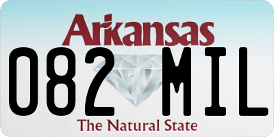 AR license plate 082MIL