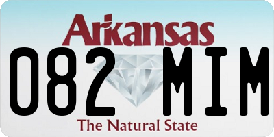 AR license plate 082MIM