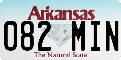 AR license plate 082MIN