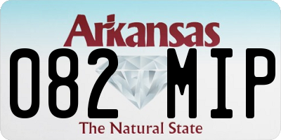 AR license plate 082MIP