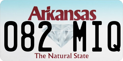 AR license plate 082MIQ