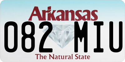 AR license plate 082MIU