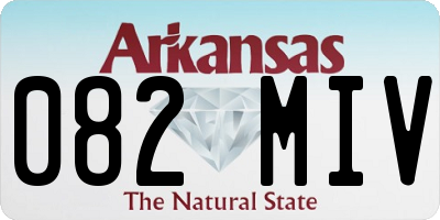 AR license plate 082MIV