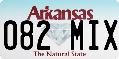 AR license plate 082MIX