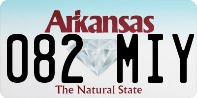 AR license plate 082MIY