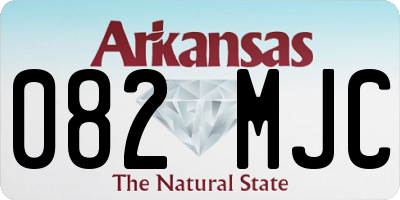 AR license plate 082MJC