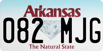 AR license plate 082MJG