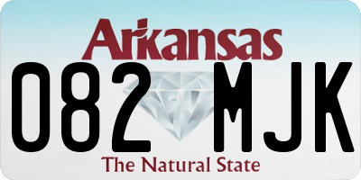 AR license plate 082MJK