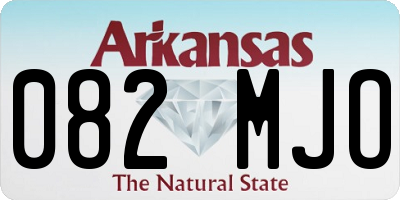 AR license plate 082MJO