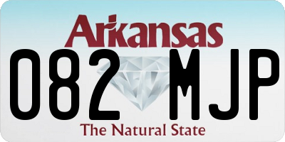 AR license plate 082MJP