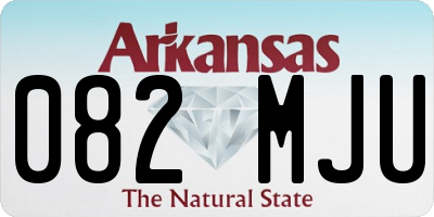 AR license plate 082MJU