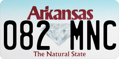 AR license plate 082MNC