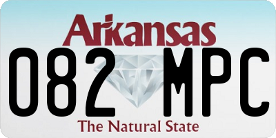 AR license plate 082MPC