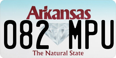AR license plate 082MPU