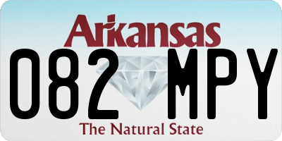 AR license plate 082MPY