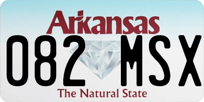 AR license plate 082MSX